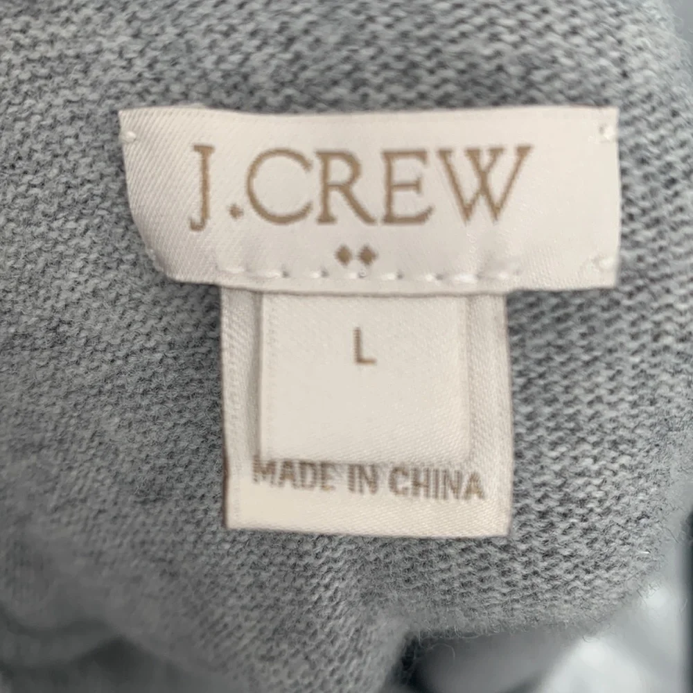 J.Crew Gray Lace Sweater Size L